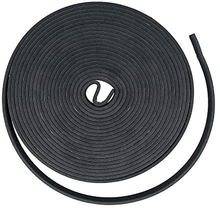 Gedotec Fenster-Dichtungsband wasserdicht als Kälte- und Wärmeschutz | EASY SEAL 963 | 1 Rolle - Profil-Dichtung selbstklebend | 20 x 5 mm - Länge: 10m | Türdichtung Gummi schwarz | Schalldämmung