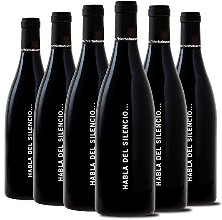 Habla del Silencio 2021 - Vino Tinto Crianza – Ideal para Guisos,Carnes y Embutidos Vino Díficil de Rechazar para una Buena Cena - Pack 6 Botellas 750ml