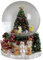 Christmas Paradise Weihnachts-Deko Schneekugel mit Mechanischer Spieluhr (mit Weihnachtsbaum 3)