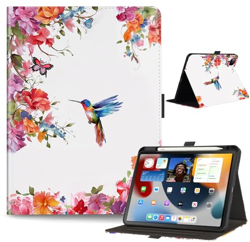 Anpredo Hülle für iPad Pro 11 Zoll mit Stifthalter, Multi Angle Viewing, Smart Schutzhülle für iPad Pro 11 1st/2nd/3rd/4th Gen, Kolibri