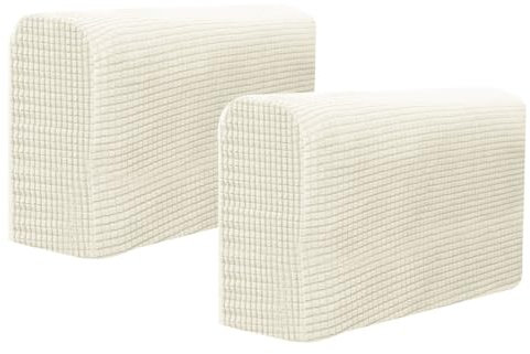 TOPBATHY 2st Universeller Sofabezug Möbelbezüge Schonbezüge Für Stühle Mit Armlehnen Weiße Handtücher Armlehnenbezüge Für Sofas Doppelsessel Archair-Abdeckung Liege Haustier Büro rutschfest