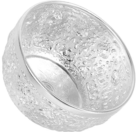 1pc Metal Bowl Hand-Carved Round Design for Restaurant and Household Use Elegant Tableware for Soup Salad Noodles and More and Easy to Clean