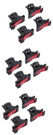 jojofuny 12stücke Mobile Game Controller Mit Trigger-tasten Und Joystick Tragbarer Gaming-controller Für Smartphones Für Shooter-spiele Schwarz Und Rot