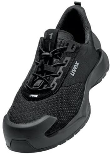 Uvex 1 x-Craft pro Halbschuh S1 PL - Sicherheitsschuh für stärkere Beanspruchung - sportlich, leicht & flexibel - schwarz - Größe 46