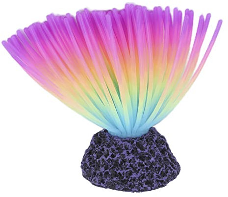Beufee Aquarium-Dekoration, Simulation Aquariumkoralle, künstliche Silikon-Wasserpflanzen, Fischschale, Landschaftsbau-Ornament für Aquarium (Jelly Color)