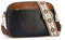 APHISON Klein Schultertasche Damen Crossbody Bag Umhängetasche mit Breitem Gurt Veganes Leder Handtasche Tasche mit Abnehmbarem Schultergurt Kartenschlitz Reisetasche
