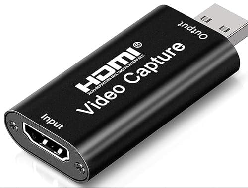 WEHOOM Tarjeta de captura de vídeo, tarjeta de captura de 1080p 4K, portátil Plug & Play, tarjeta de captura 4K, apta para juegos, transmisión, videoconferencias y grabación en vivo