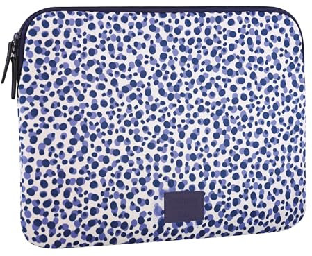 T'nB - Custodia per computer in plastica riciclata RPET, compatibile con MacBook Air 13 pollici e PC 14-15 pollici, custodia per computer antiurto da 14 pollici, design resistente - Modello Blueberry