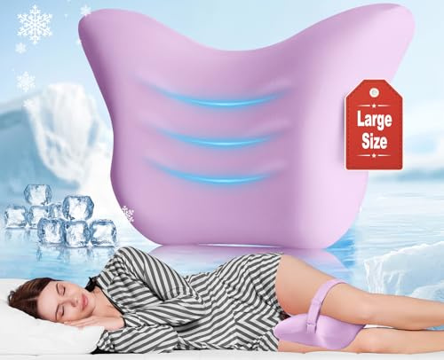 Hydomi Orthopädisches Kniekissen für Seitenschläfer | Premium Memory Foam Beinstützkissen mit kühlendem Bezug zum Schlafen | Verstellbarer Gurt zur Linderung von Rücken, Hüfte & Ischias