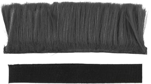 Namvo Helm-Mohawk-Perücke, Motorradhelm-Haarteil, Selbstklebender synthetischer Mohawk für Bikerhelm, stilvolles Motorrad-Zubeh?r, Mohawk-Perücke für Helme, Schwarz