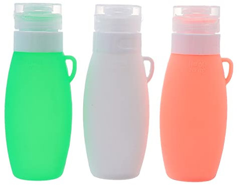 FRCOLOR Flacons Distributeurs pour Lotion Et Shampoing Récipients Vides Silicone De Compacts Et Légers pour Voyager