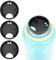Linkidea 4 Pack Water Bottle Silicone Splashguard Compatible with Nalgene Sustain Wide Mouth 32oz, Anti-Spill Splash Guard for Wide-Necked Bottles with 53mm Opening, Waterbottle Easy Sipper
