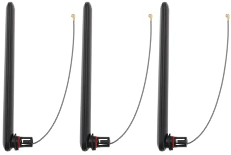 Create idea 3 x Mini Dual Band WiFi IPEX/U.FL Quick Connect Antenne 2,4 GHz/5,8 GHz 3 DBI, kompatibel mit Raspberry Pi