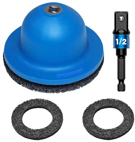 Radnabenschleifer Set mit 1/2 Antrieb Radnabenschleifer Auto | 90-150mm Nabenschleifer Auto Radnaben Bürste Set Radnabenreiniger für Autowerkstätten und DIY 1/2 Zoll Vierkantantrieb