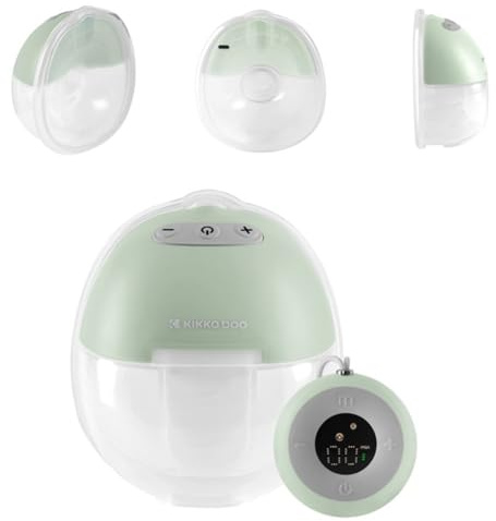 Kikka boo Milchpumpe Iris elektrisch, 180 ml Fassung, 9 Saugstufen, zwei Modis grün