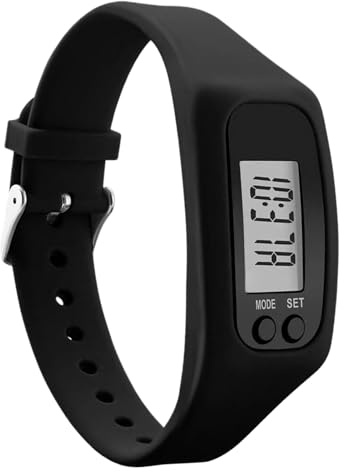 Schrittzähler-Uhr – Fitness- für das tägliche Gehen | großes Display mit einfachem Monitor, Keine App erforderlich Funktion, Wochenendpendeln, Wandern, Joggen, Fitness-Zubehör