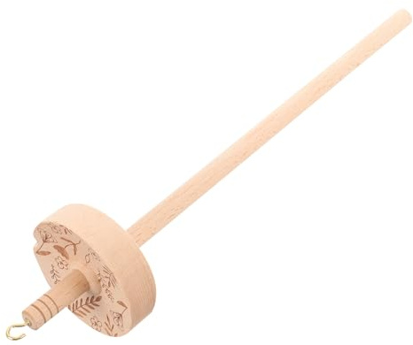 Healifty Holzspindel Garnhalter Tragbare Strickspindel für Anfänger | Khaki, Glatte Oberfläche ohne Grate, Leicht zu Verstauen und Mitzunehmen, Einfaches Design für Präzises Arbeiten