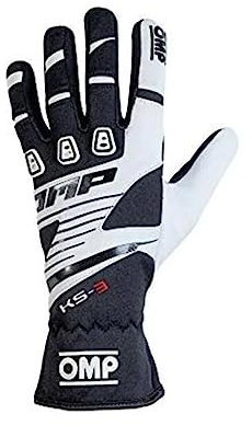 OMP OMPKK02743E076XXS My2018 Ks-3-Handschuhe schwarz / weiss Size XXS