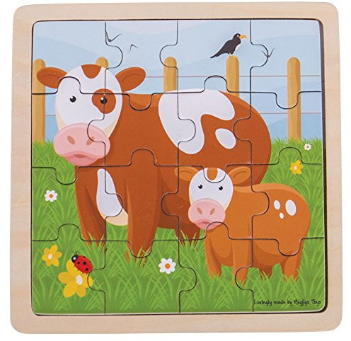 Bigjigs Toys Kuh und Kalb Puzzle