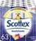 Scottex Papier toilette matelassé 63 rouleaux avec 3 couches de confort et de douceur