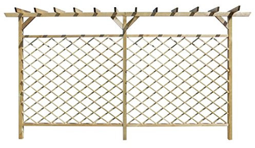 Festnight Clôture en treilles Pergola en Bois pour Jardin, terrasse ou Patio 393,5 x 200 cm