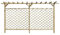 Festnight Clôture en treilles Pergola en Bois pour Jardin, terrasse ou Patio 393,5 x 200 cm