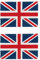 Nicola Spring Coir Door Mats - 60 x 40cm - Union Jack - Pack of 2 - Decorative Indoor Front Door Floor Mat Entry Dirt Trapper Rug Outdoor Boot Scraper Non Slip Backing Doormat