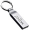 64GB Metal Keyring USB 2.0 Flash Drive Bulk Waterproof Thumb Drive Jump Pen Memory Stick Keyring, Silvery