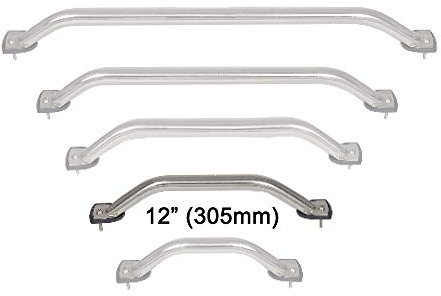 Oceansouth Edelstahl-Boot Haltegriff 19mm (Geländer Rostfreier Stahl 12 (305mm) 19mm Durchmesser) boot bad haltegriff haltegriffe für senioren boots zubehör badewannengriff griff edelstahl handle