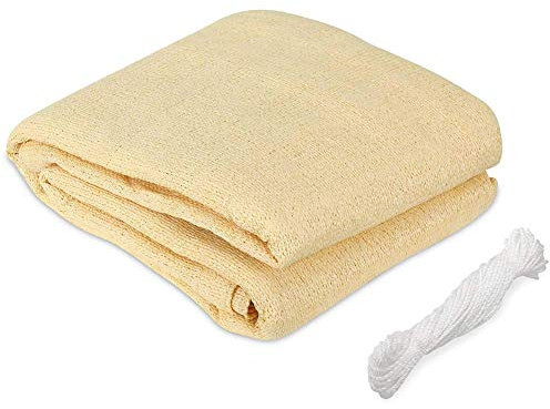 Bakaji 2832416 - Vela Telo ParaSole, Tenda Triangolare Ombreggiante in HDPE, Resistente Protezione UV 90%, Per Ombra Giardino Terrazzo, con Aggancio Occhielli, Beige, 4 x 4 x 4 m