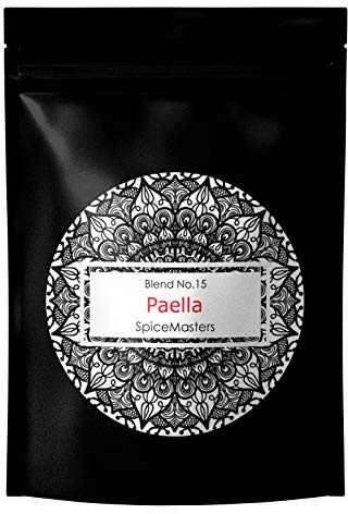 Paella Seasoning Mix - Makes 5 Easy Family Meals - With Saffron - Spice Masters Superior Hand Blended- Authentic Spanish Made Simple - Free Same Day Dispatch