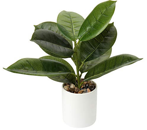 Briful Künstliche Pflanzen Kunstpflanze Unechte Pflanzen Tropische Zimmerpflanze Faux Monstera im Topf für Hausgarten Büro Schreibtisch Duschraum Dekoration