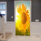 A.Monamour Türtapete Selbstklebend Türfolie Türposter 3D Sonnenblumenfeld Sonnenschein Sommer Naturlandschaft Vinyl Folie Türdeko Tapete Wandbild Türaufkleber Türtattoo 90 x 200 cm