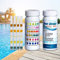 Pool PH Teststreifen, 6 in 1 Pool Teststreifen für Pool/Spa/Whirlpool von PH Wert/Gesamtchlor/freies Chlor/Gesamtalkalität/Cyanursäure/Wasserhärte, Leicht zu lesen (100 Stück)