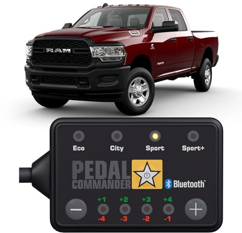 PEDAL COMMANDER für RAM 2500 3500 2019+ 5. Gen DT Big Horn SLT Limited Crew Cab Longbed Offroad und alle anderen Modelle 6.4L 6.7L Benzin und Diesel - GasPedal Tuning Zubehör