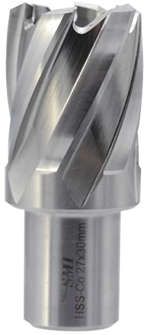 SMI HSS-E Cobalt Kernbohrer 27 mm Drm. Schnitttiefe 30 mm, Aufnahme 19 mm Weldonschaft