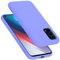 Cadorabo Hülle kompatibel mit Oppo FIND X3 LITE Hülle Silikon Handyhülle für FIND X3 LITE Case aus flüssigem Silikon- Kratzfeste und stoßfeste dünne TPU Schutzhülle - Liquid HELL LILA