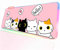 JMIYAV Tapis de souris de jeu LED Kawaii Kawaii - Grand sous-main mignon - Antidérapant - En caoutchouc - Rose - Grand tapis de souris pour gamer - 800 x 300 mm
