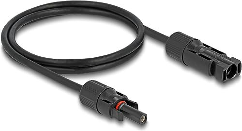 DeLOCK DL4 Solar Kabel Stecker zu Buchse 1 m schwarz