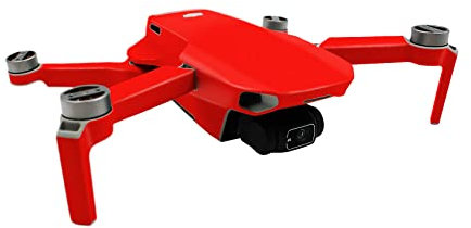 Finest Folia Protector de pantalla compatible con dron DJI Mini 2 y controlador, juego de pegatinas a medida, resistente al agua, adhesivo de diseño (adhesivo completo K160, rojo neón)