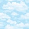 Transform Peel & Stick Cloud Sky Blue & White Self-Adhesive Wallpaper