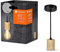 LEDVANCE Vintage 1906 Pendelleuchte CYLINDER WOOD E27, holz, max. 15W LED, E27 Sockel, Innenraum-Pendelleuchte, runder Baldachin, Kombination mit 1906 Vintage-Lampen, Kombination mit smarten Lampen