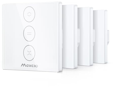 Maxcio Interruttore per tapparelle, interruttore intelligente per tapparelle, controllo tramite app/voce/pannello