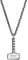 GTHIC Collana con martello di Thor Ciondolo Mjolnir vichingo norreno in acciaio inossidabile con catena per gioielli da uomo