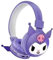 Roffatide Cartoon Kuromi - Cuffie Bluetooth pieghevoli e leggere per viaggio/ufficio/cellulare/PC tramite app, bassi profondi, comode da indossare, per casa, ufficio, viaggi, viola