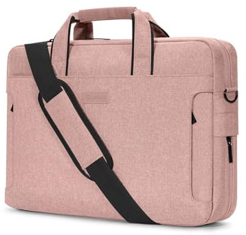 PC Maletín Bolso multifuncional de 15-16 pulgadas, bolso portátil de gran capacidad for ordenador portátil, maletín de negocios Bandoleras per Laptop (Color : Pink, Size : 15-16inch)