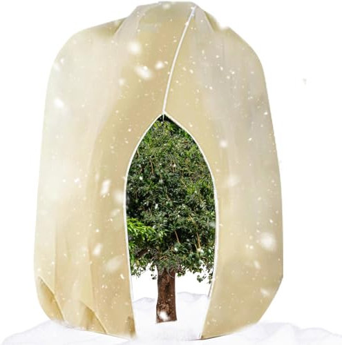 Gutepa Protección invernal para plantas, 250 x 360 cm, protección contra heladas, protección para plantas, invierno, exterior, para plantas en macetas, olivo, palmeras con cremallera, reutilizable