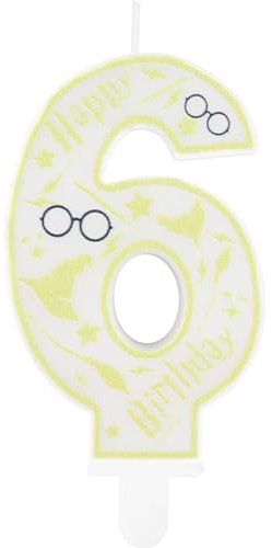 Wizard Geburtstagskerzen Zahlen 6, Magic School Geburtstagsdeko 6 Jahr Junge Mädchen, Wizard School Kerzen Geburtstag, Tortendeko Geburtstag, Personalisierte GeburtstagskerzenKinderGeburtstags