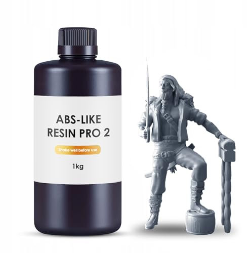 Resin Pro Pro 3D-Druckerharz, 3 kg geruchloses 3D-Druckerharz, hochflüssiges Harz, UV-Harz 405 nm mit schneller Polymerisation für 3D-Drucker LCD/DLP/SLA
