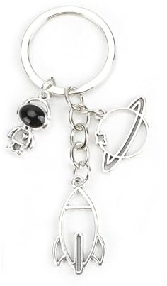 Schlüsselanhänger Damen, Edelstahl Schlüsselanhänger Mit Einzigartigem Astronauten Und Raketen Anhänger, Freundschaftsgeschenk Für Frauen, Geburtstags- Und Kleine Geschenke Für Guter Freundin